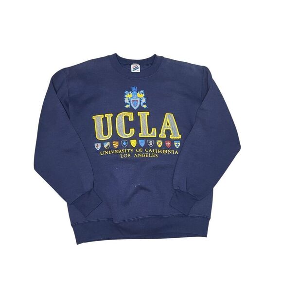 UCLA Bruins Men’s Large Jerzees Crewneck Sweatshirt Navy Vintage 90s - Picture 1 of 7